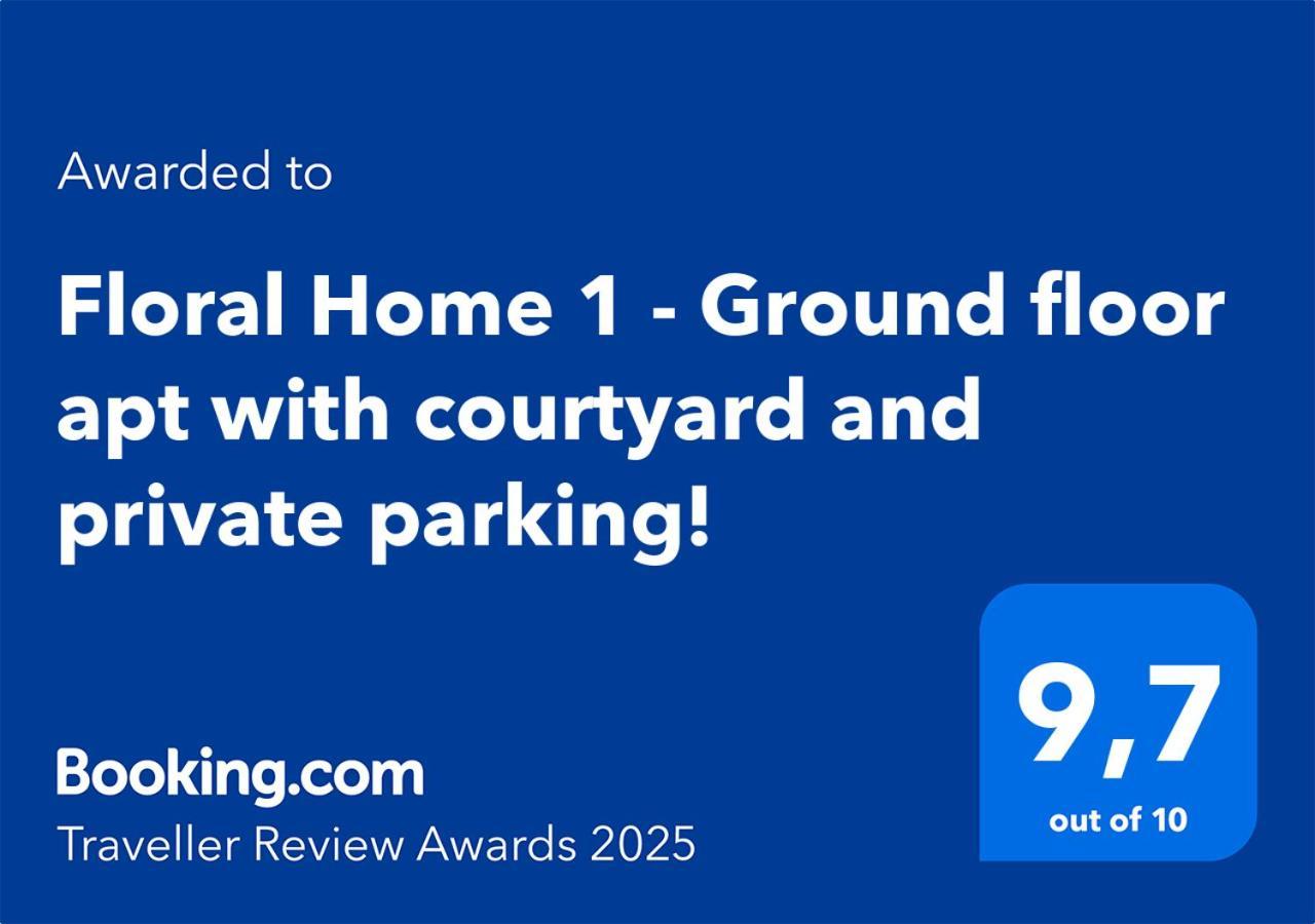 Floral Home 1 - Ground Floor Apt With Courtyard And Private Parking! Athen Eksteriør billede